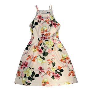 Vince Camuto Pink/Yellow Midi Sundress